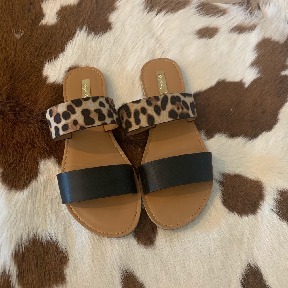 Leopard Sandals